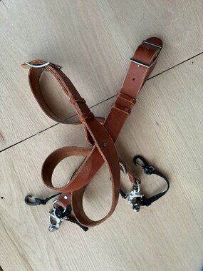 Double Camera Harness – Leather (Chestnut/Tan)
